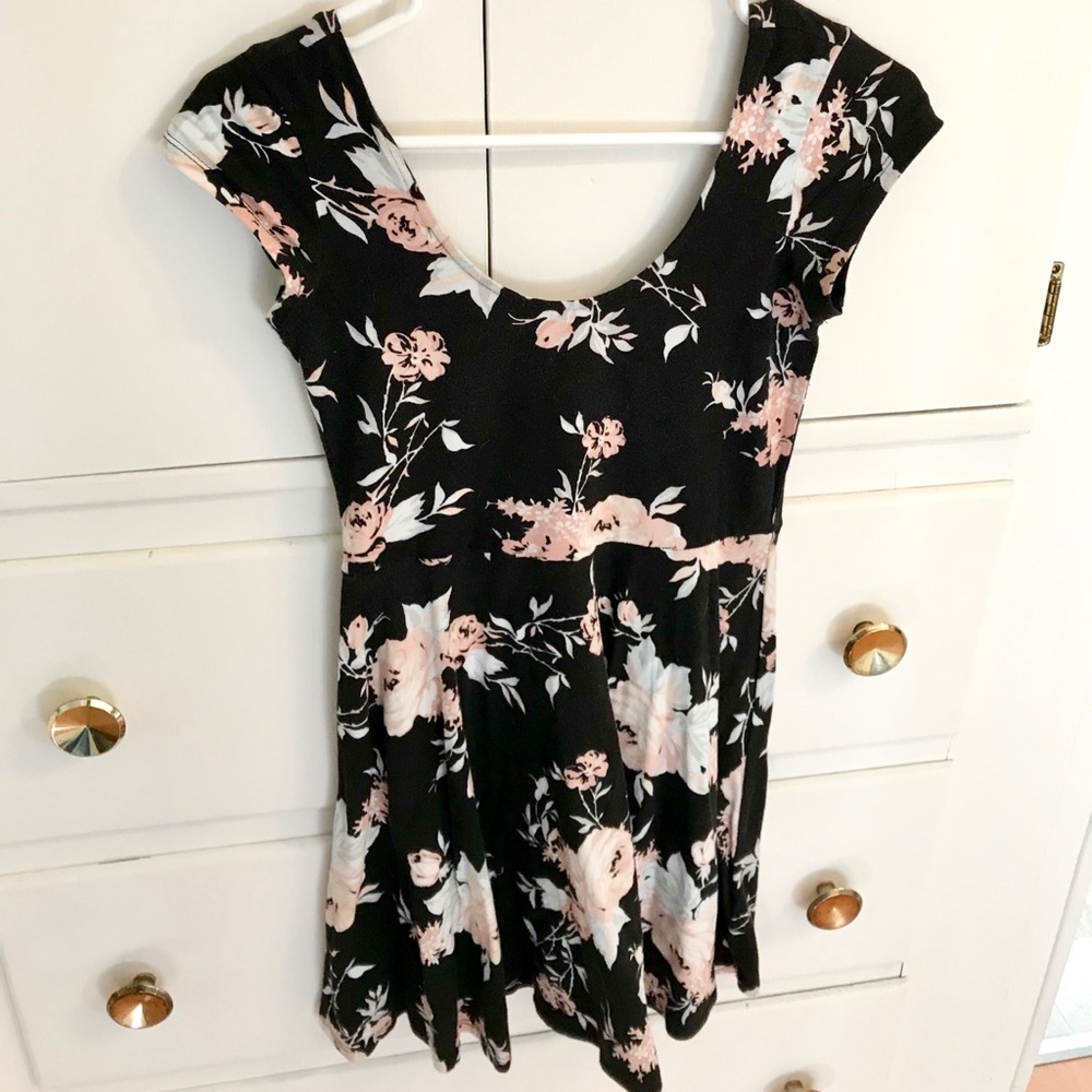 Kimchi Blue Black Floral Dress
